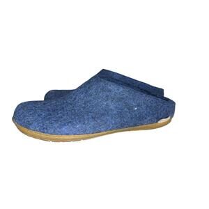Glerups Felt Rubber Sole Slippers Shoe Slip On Mens Size 45 Casual Comfort